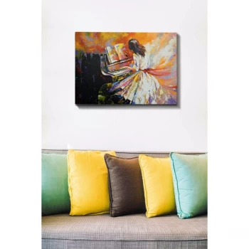 Image of Kanvas Tablo (50 x 70) - 13 Multicolor Decorative Canvas Painting