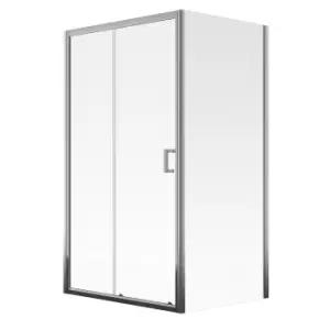 Image of Aqualux 1200 X 900 Sliding Door and Side Panel Shower Enclosure Package