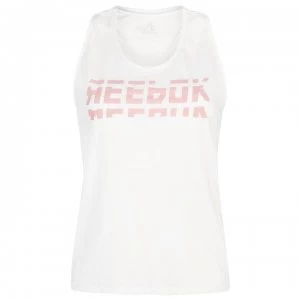 Image of Reebok Workout Graphic Tank Top Ladies - White