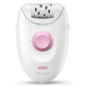 Image of Braun BRASE1176 Silk-epil Epilator - White and Pink