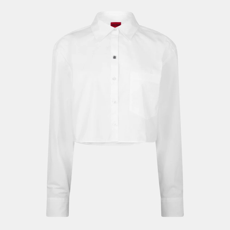 Image of Hugo Ecarla Cropped Shirt White female 12 (40)