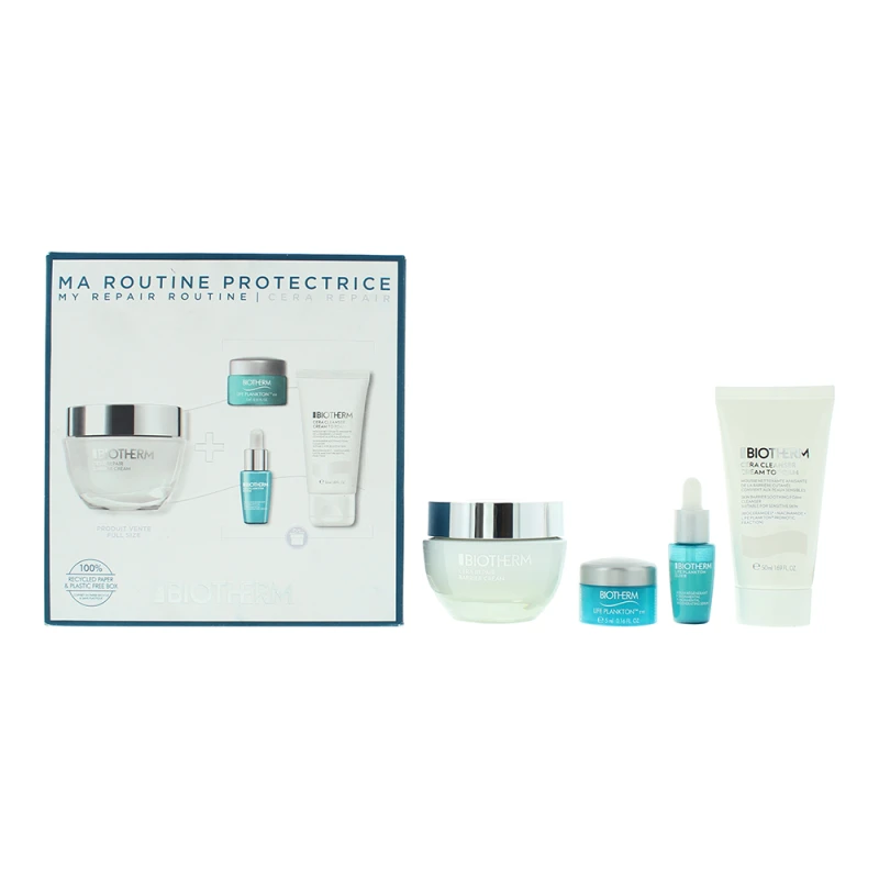 Image of Biotherm Cera Repair 4 Piece Gift Set: Repair Treatment 50ml