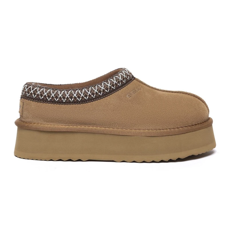 Image of EverAu Wonga Leather Slippers - Brown Brown 5