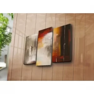 Image of 3PATK-83 Multicolor Decorative Canvas Painting (3 Pieces)