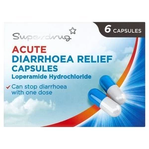 Image of Superdrug Acute Diarrhoea Relief Capsules x 6