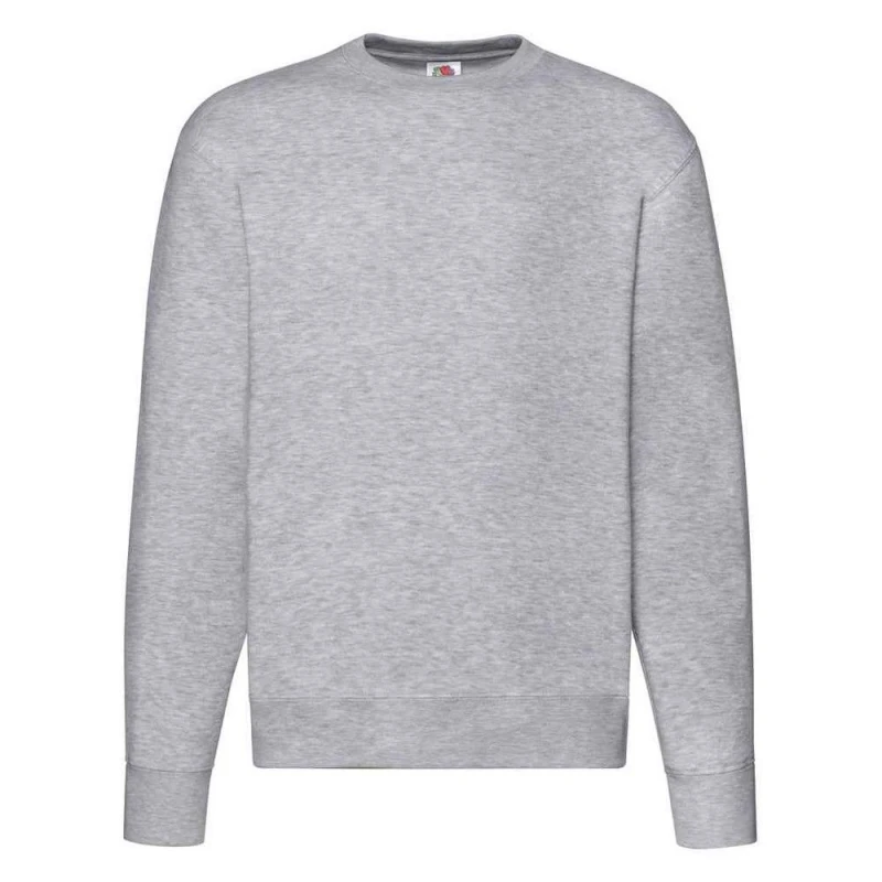 Image of Fruit of the Loom Mens Premium Drop Shoulder Sweatshirt in Grey Size: Medium Grey Male M