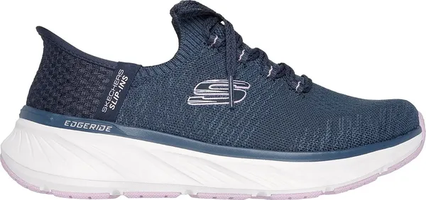 Image of Skechers Womens Slip Ins Edgeride Impression Trainers Shoes - UK 8 Blue female PS4232NVL8