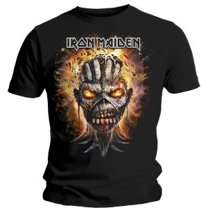 Image of Iron Maiden - Eddie Exploding Head Unisex Medium T-Shirt - Black