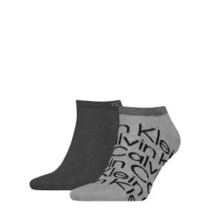 Image of Calvin Klein Mens Deangelo Liner Socks 2 Pack - Grey