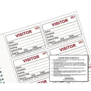 Image of Identibadge System Visitors Book Refill Pack of 300 IBRSYS300