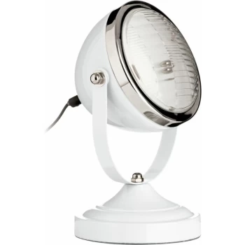 Image of Spot White and Chrome Table Lamp - Premier Housewares