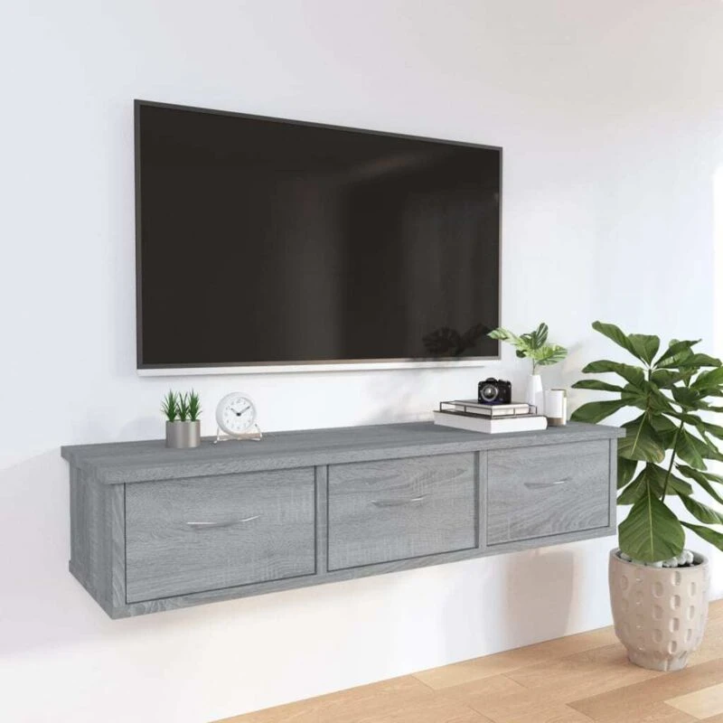 Image of VIDAXL Wall Cabinet Grey Sonoma 88x26x18.5cm Engineered Wood Vidaxl 8720286931479