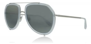 Image of Dolce & Gabbana DG2161 Sunglasses Opal Azure Silver 05 / 88 55mm