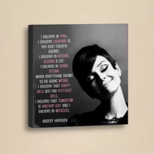 Image of SLO040 Black Pink Grey Decorative Canvas Painting