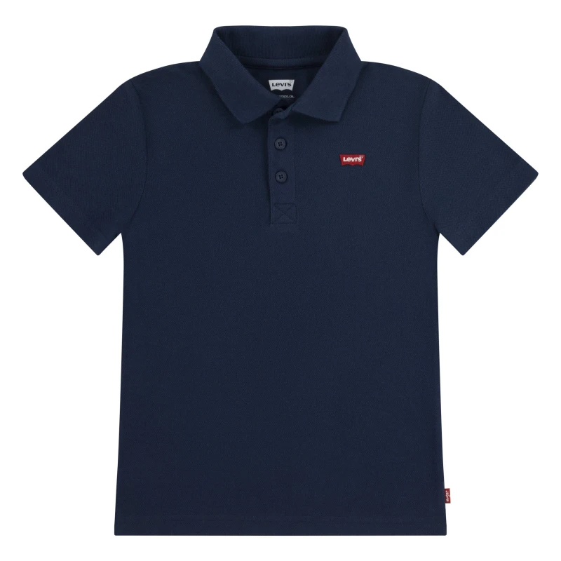 Image of Levis Neck Tape Polo Shirt Juniors - Blue Blue One Size