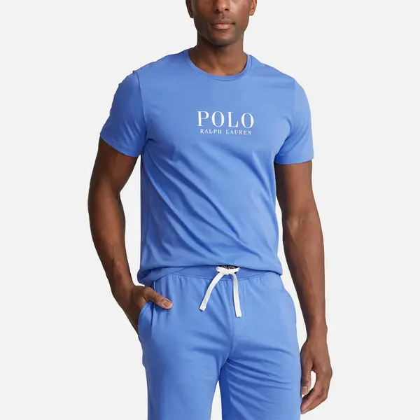 Image of Polo Ralph Lauren Logo-Printed Cotton-Jersey Lounge T-Shirt - M