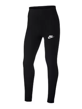 Image of Nike Older Girls Favorites Legging - Black/White, Size S+, Women