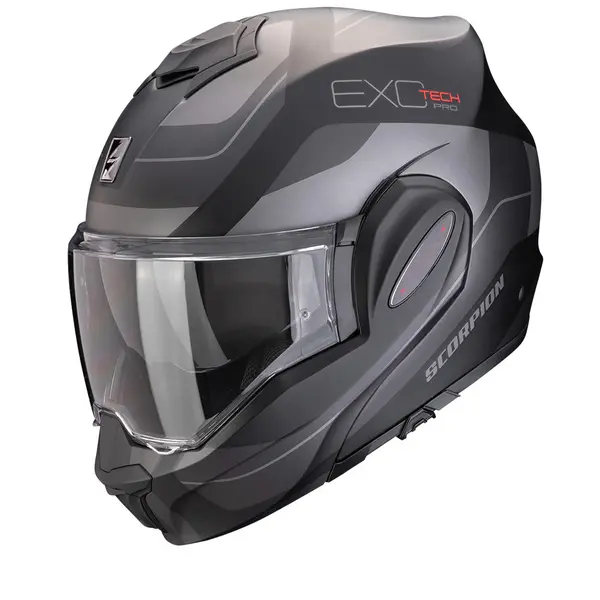 Image of Scorpion Exo-Tech Evo Pro Commuta Matt Black-Silver Modular Helmet S