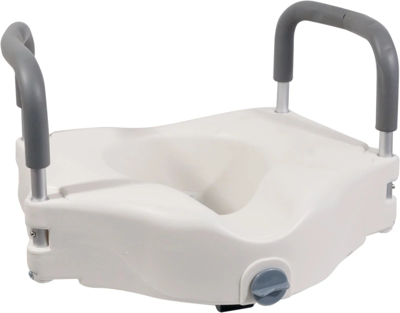 Image of Aidapt Viscount Raised Toilet Seat with Arms White