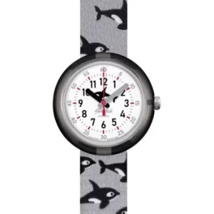 Image of Childrens Flik Flak Orcasplah Sea Trasures Watch