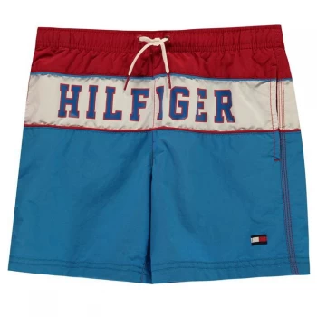 Image of Tommy Hilfiger Drawstring Swim Shorts - Tango Red