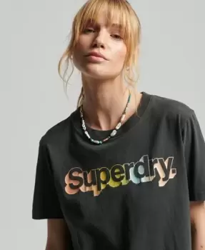 Image of Superdry Vintage Core Logo Metallic T-Shirt