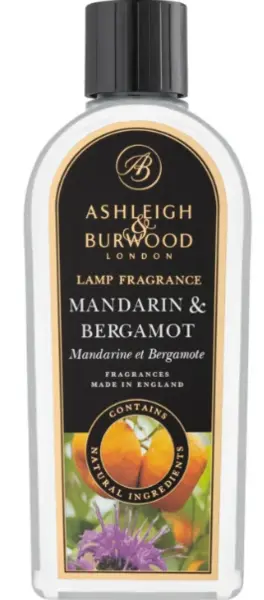 Image of Ashleigh and Burwood Mandarin and Bergamot Lamp Fragrance Refill Unisex 500ml