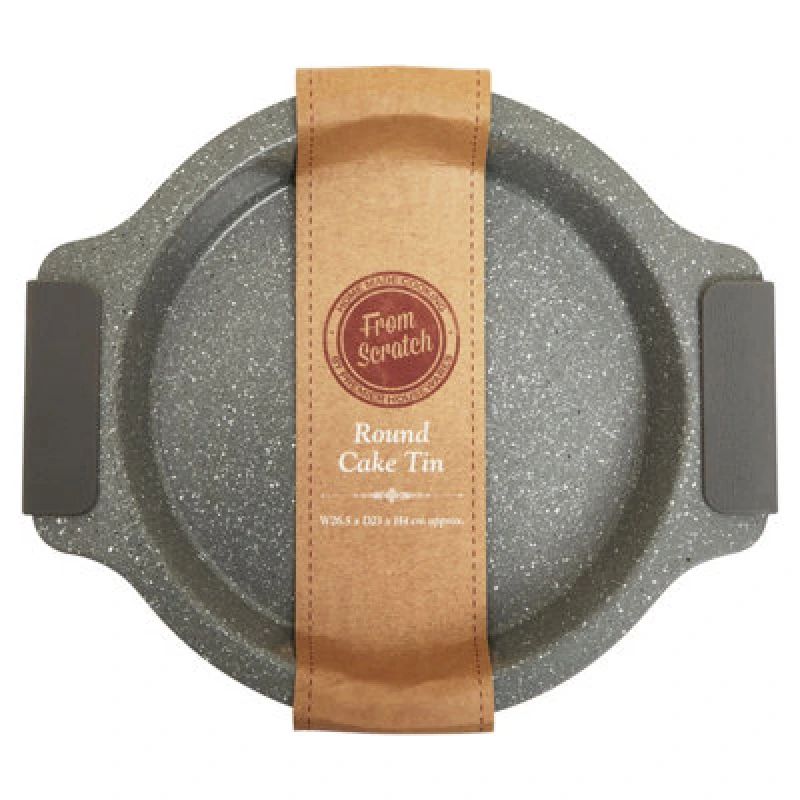 Image of Premier Housewares Interiors By Premier Functional Design Small Round Cake Tin, Non-Stick Carbon Steel Baking Tin For Perfect Cakes, Durable Oven