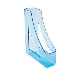 Image of A4 Foolscap Corporate Magazine File Vertical Storage Ice Blue for