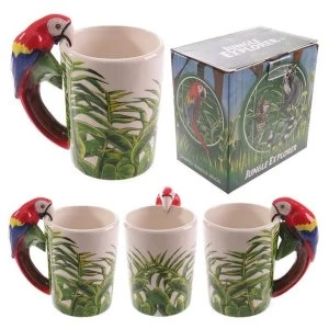 Image of Jungle Mug with Parrot Shaped Handle