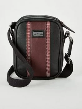 Image of Ted Baker First Webbing Mini Flight Bag - Black, Men