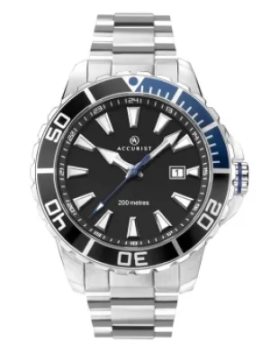 Image of Accurist Mens Signature Black Date Dial Bracelet Watch 7268