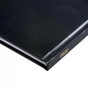 Image of Office 2020 Quarto Diary Week to View Casebound and Sewn Vinyl Coated