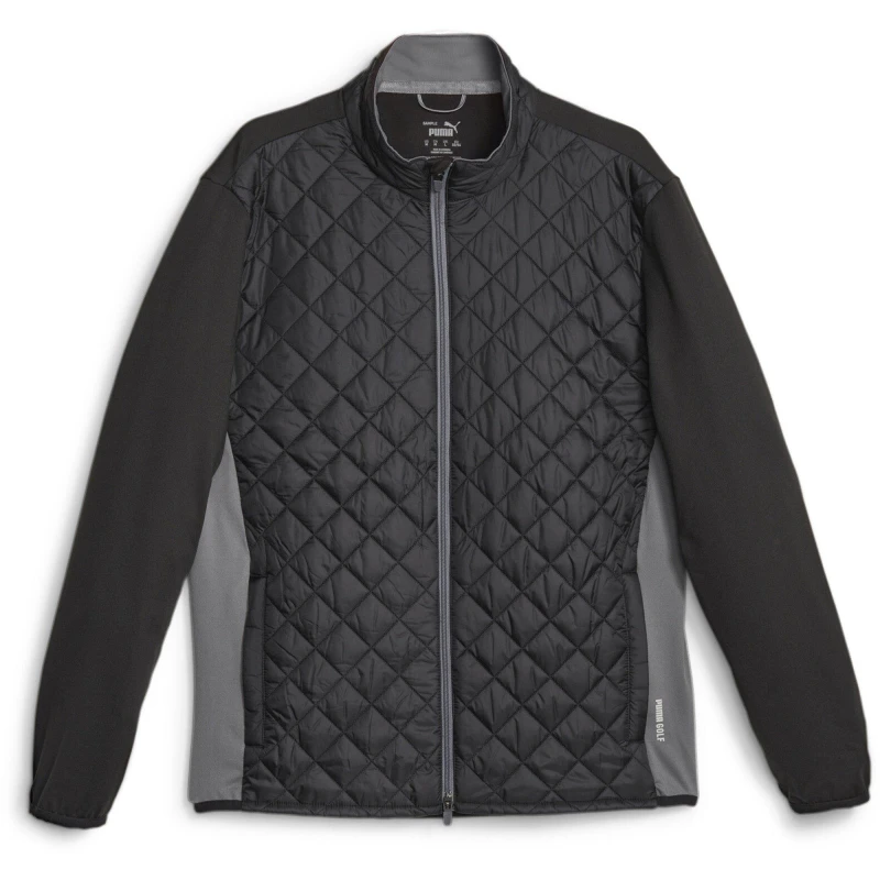 Image of Puma Frost Quilted Jacket Golf Mens - Black S