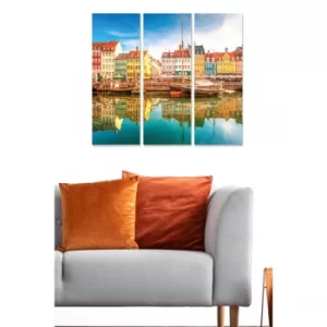 Image of MDF378539728 Multicolor Decorative MDF Painting (3 Pieces)