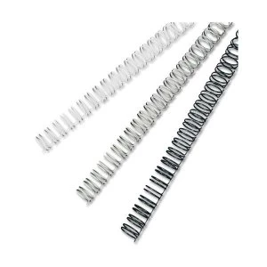 Image of GBC A4 5mm Binding Wire Elements 34 Loop 35 Sheet Capacity Silver Pack of 100