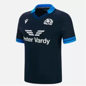 Image of Macron Scotland Home Rugby Shirt 2022 2023 Junior - Blue