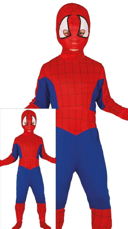 Image of Fiestas Guirca Child Spider Boy, Size 10-12 Years, Red CLG-FG81643