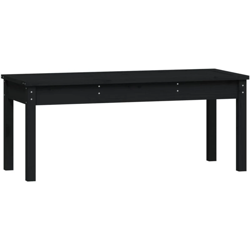 Image of VIDAXL Garden Bench Black 109x44x45cm Solid Wood Pine Vidaxl 8720845691349