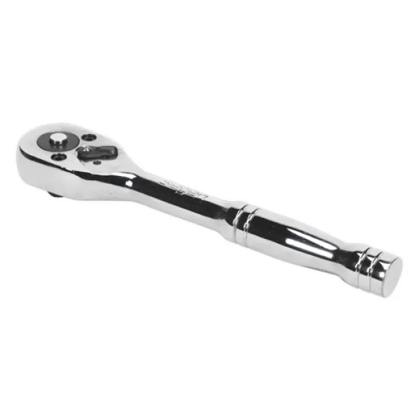 Image of Genuine SEALEY S0704 Ratchet Wrench 1/4Sq Drive Pear-Head Flip Reverse