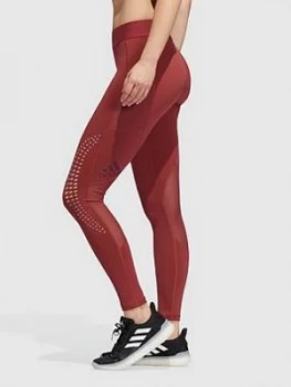 Image of Adidas Alphaskin Leggings - Maroon
