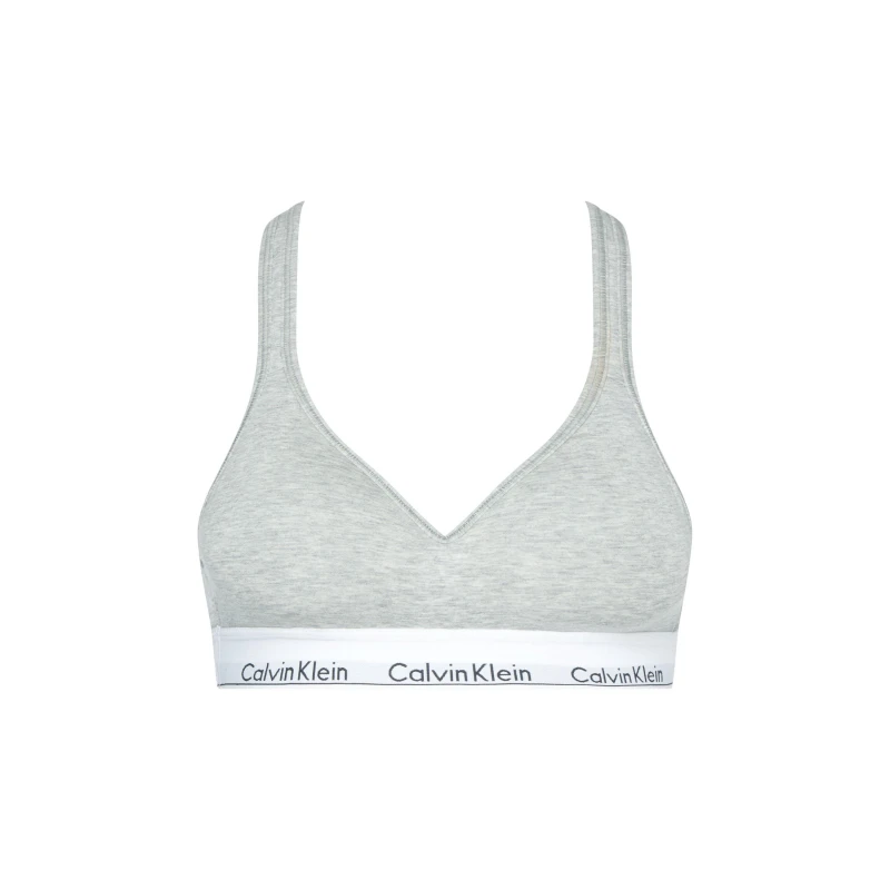 Image of Calvin Klein Modern cotton bralette lightly lined Grey Hthr female 8 (XS)