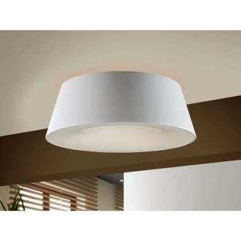 Image of Schuller Zone - 4 Light Flush Ceiling Light Cylindrical White, E27