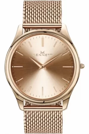 Image of Mens Kennett Kensington Rose Gold Milanese Watch KRGRGMIL