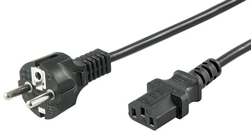Image of Microconnect PE020410 power cable Black 1m CEE7/7 C13 coupler