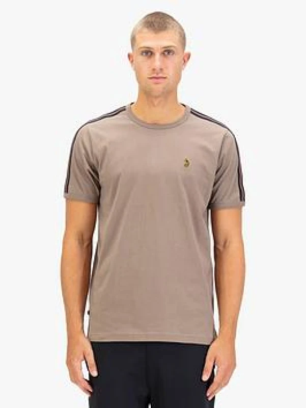 Image of Luke 1977 Luke 1977 Men Super Tram 2 T-Shirt in Light Brown Size: 3X-Large Light Brown XXXL Male 5063494103126