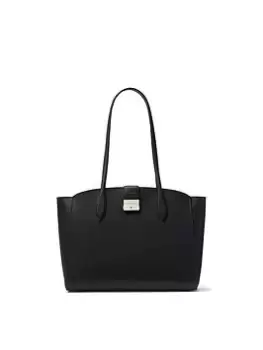 Image of Kate Spade Voyage Large Leather Work Tote Bag - Black