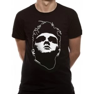 Image of Morrissey - Head Mens Medium T-Shirt - Black