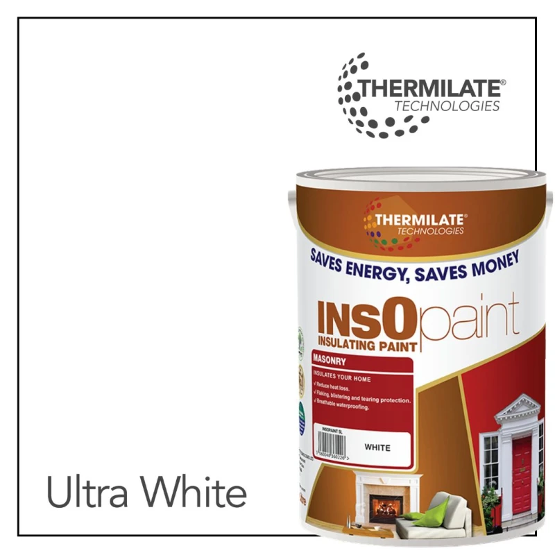 Image of THERMILATE TECHNOLOGIES Exterior Masonry Paint - 5L in Ultra White Ultra White Unisex 5L