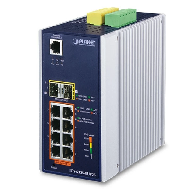 Image of PLANET IGS-6325-8UP2S network switch Managed L3 Gigabit Ethernet (10/1